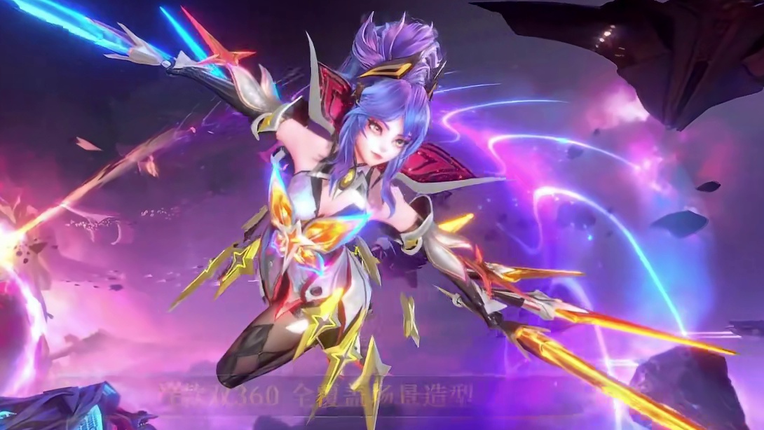 【新皮肤展示】巅峰典藏皮肤 梵妮·星穹游隼 3月13日，梵妮·星穹游隼正式上线，参与活动「星穹游隼」