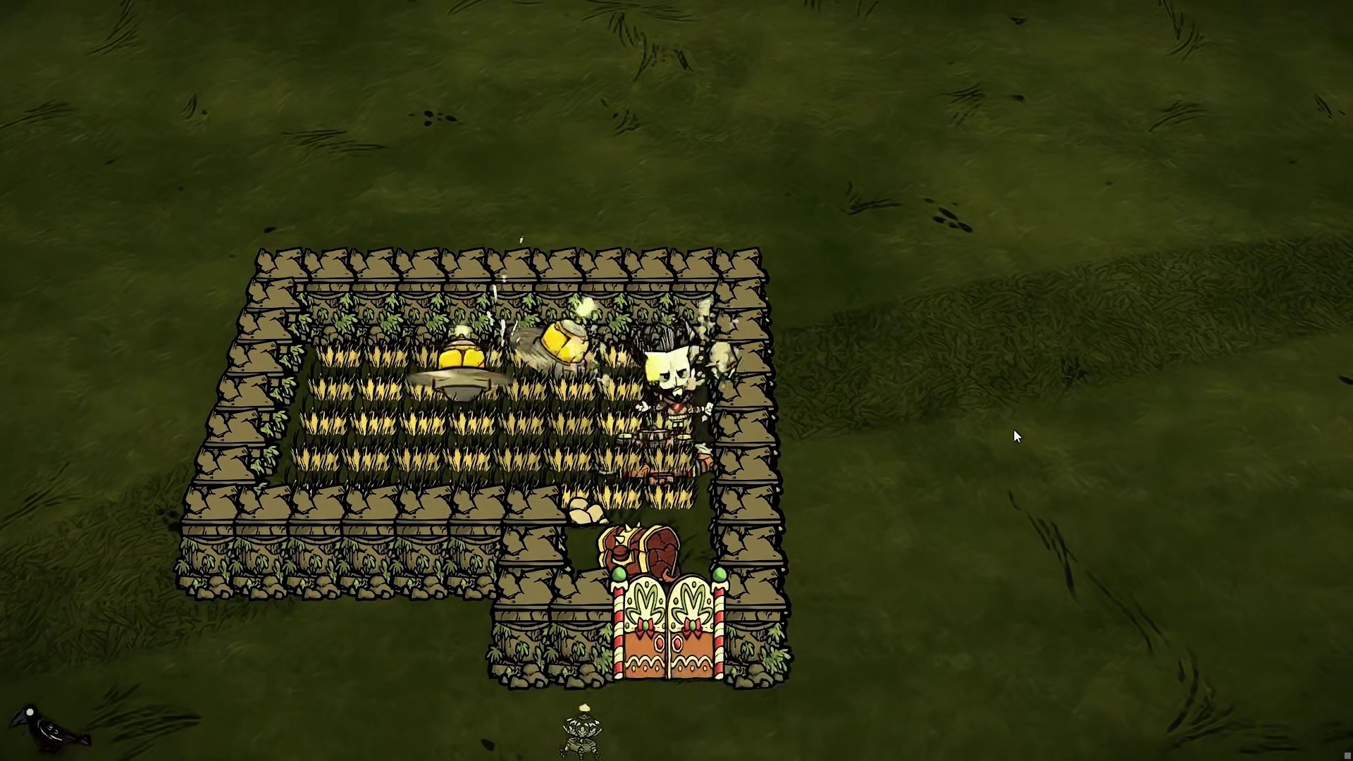 饥荒联机版：螨地爬等于自动收获机器人？