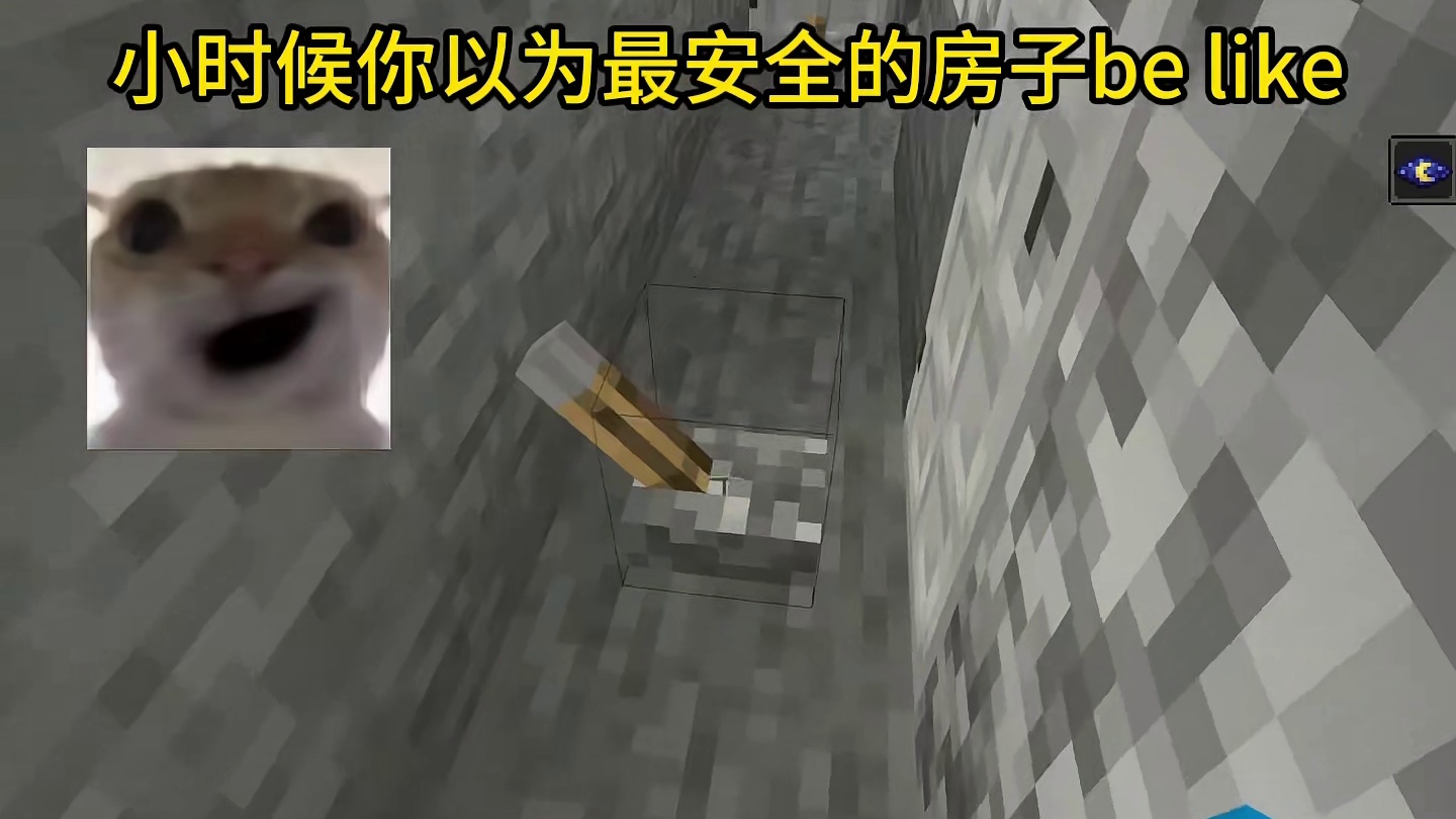 我的世界：小时候你以为最安全的房子