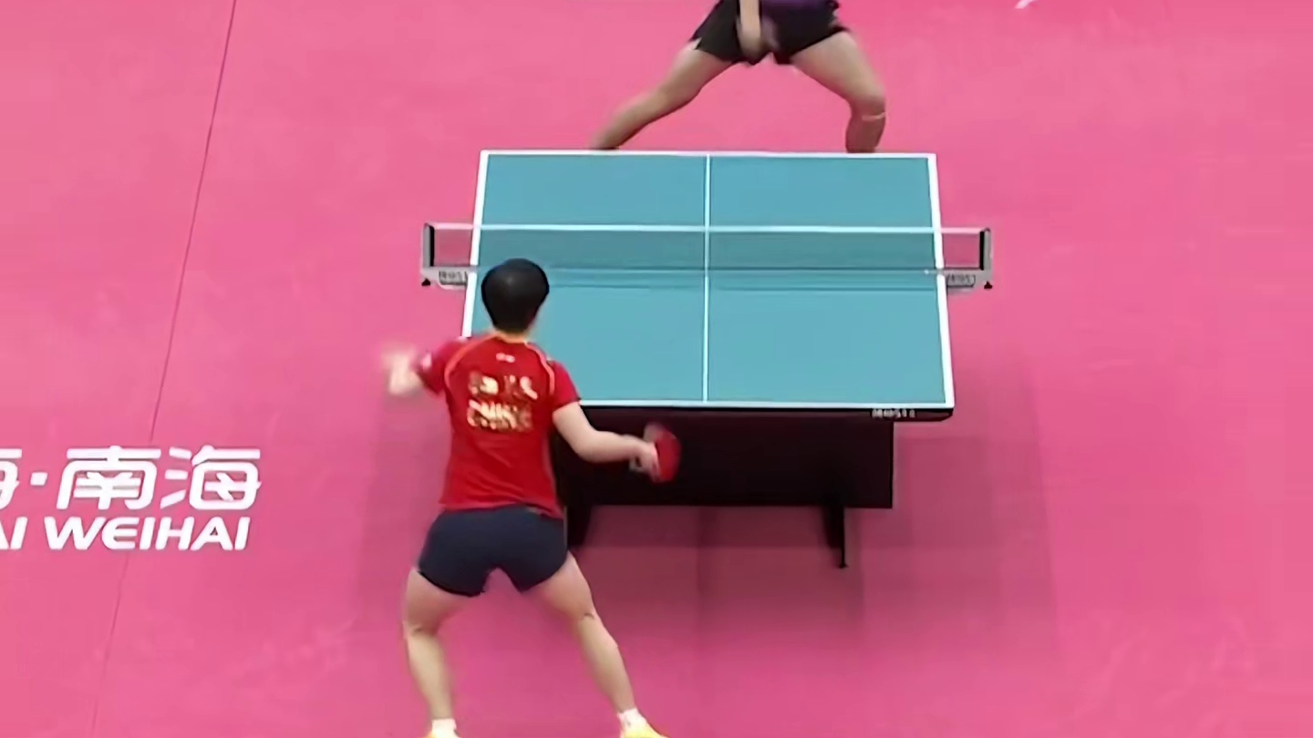 孙颖莎大战许昕，孙颖莎也被打出痛苦面具