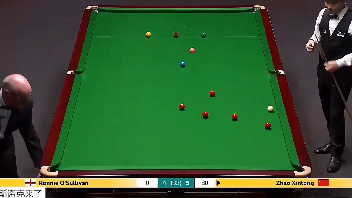 世锦赛师徒大战第十集！赵心童顶级过百，连续14套红黑，3连鞭打懵奥沙利文