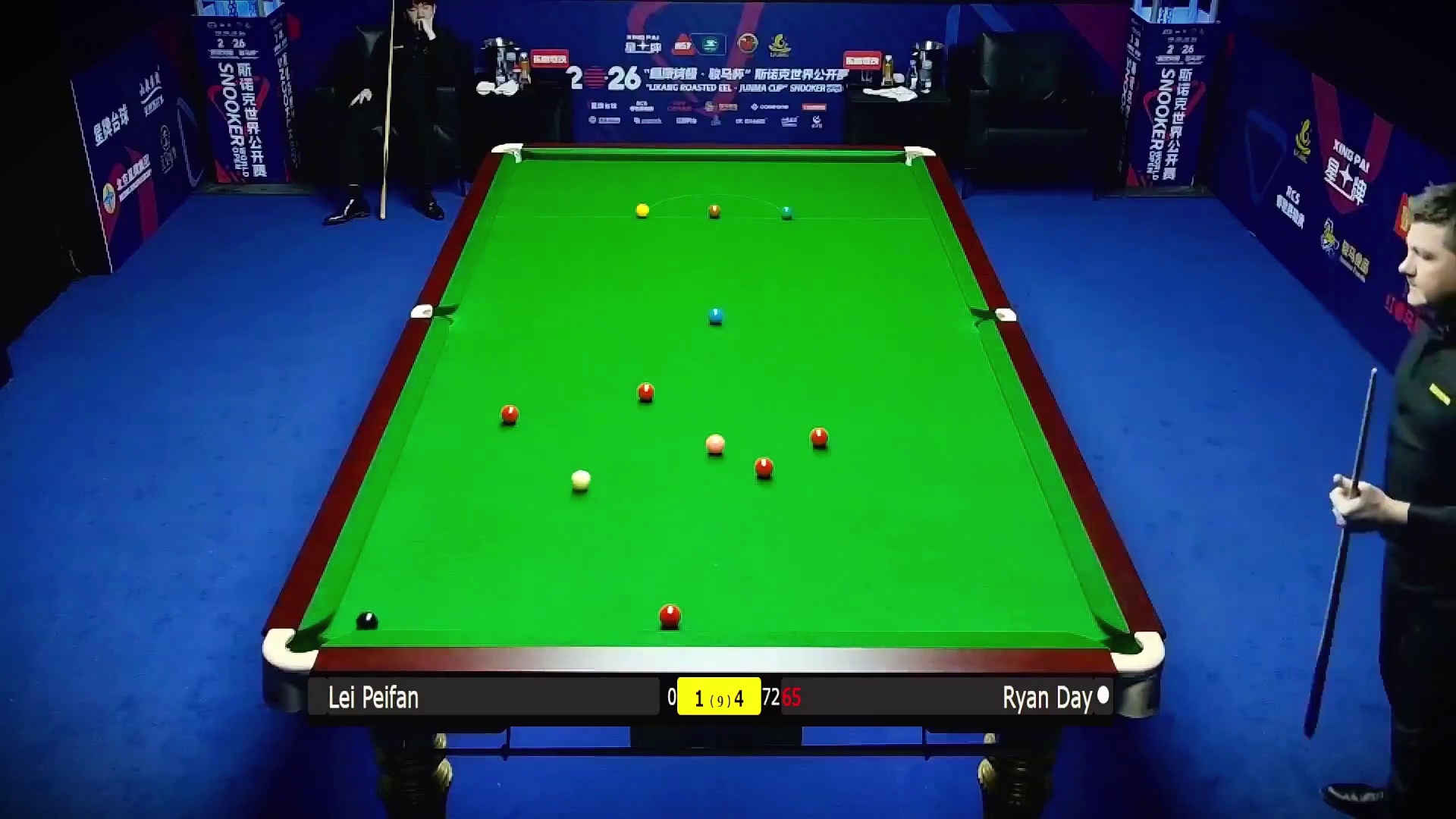 最新比赛：瑞恩戴强势翻袋横扫玉山公开赛，5-1暴打雷佩凡晋级第二轮