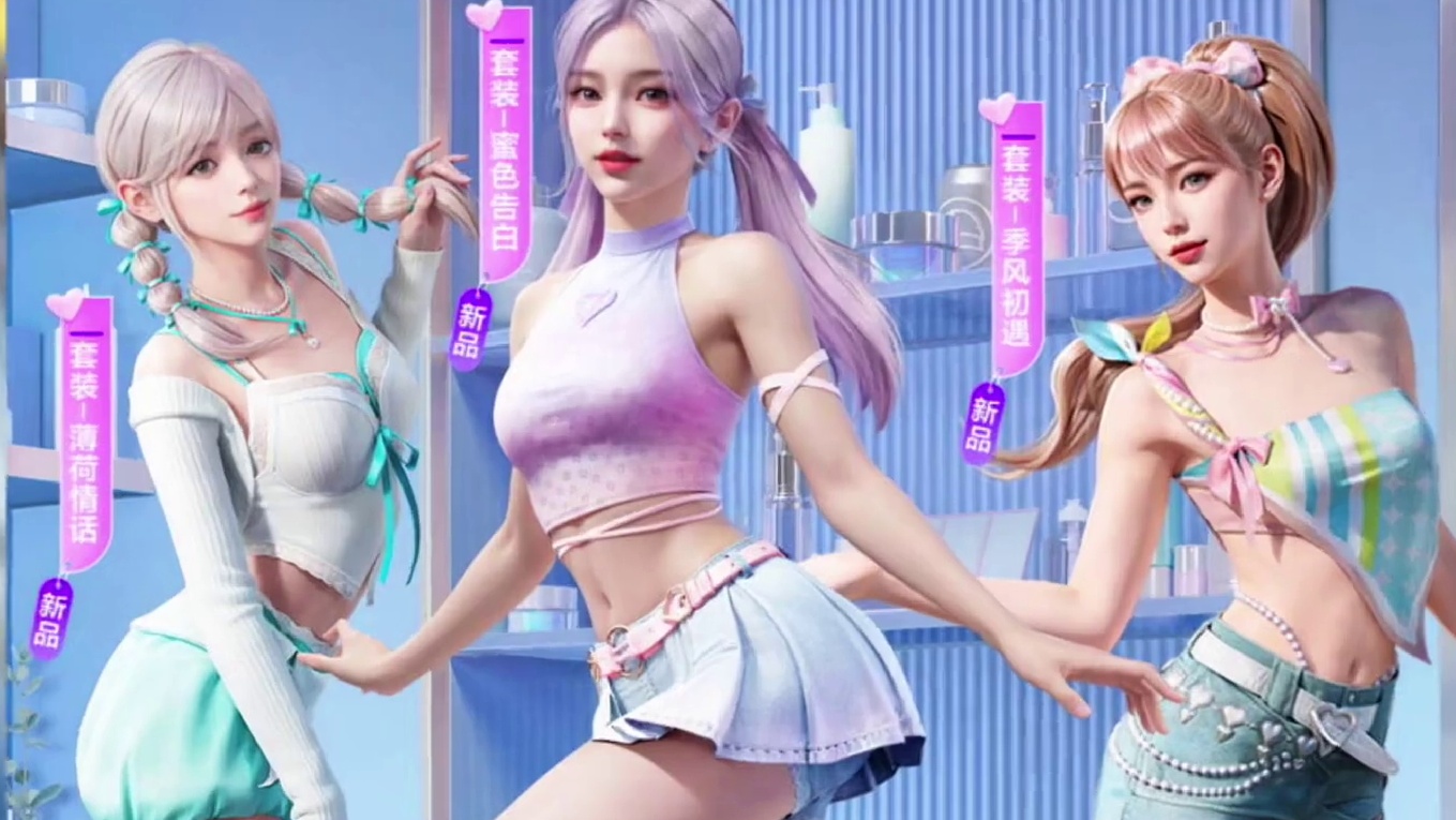 纯白跃动返场，双马尾心动法则和金沙曼舞新皮肤上线