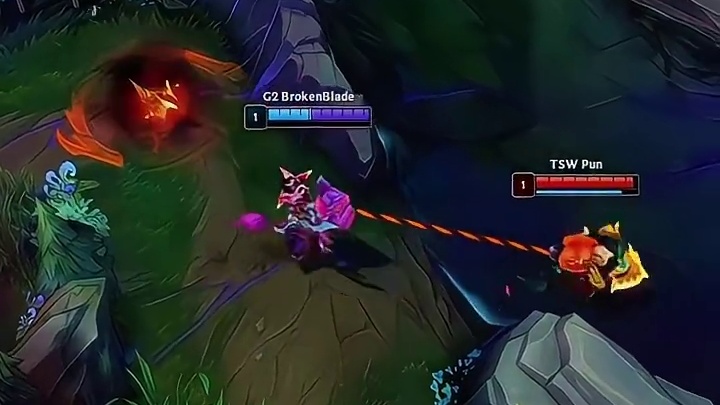 真男人就是不回头！Pun奥拉夫Q闪单杀