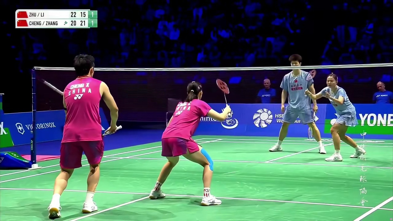 瑞士公开赛混双决赛，国羽内战，程星张弛决胜局上半局，因过多失误，失利进入局歇！