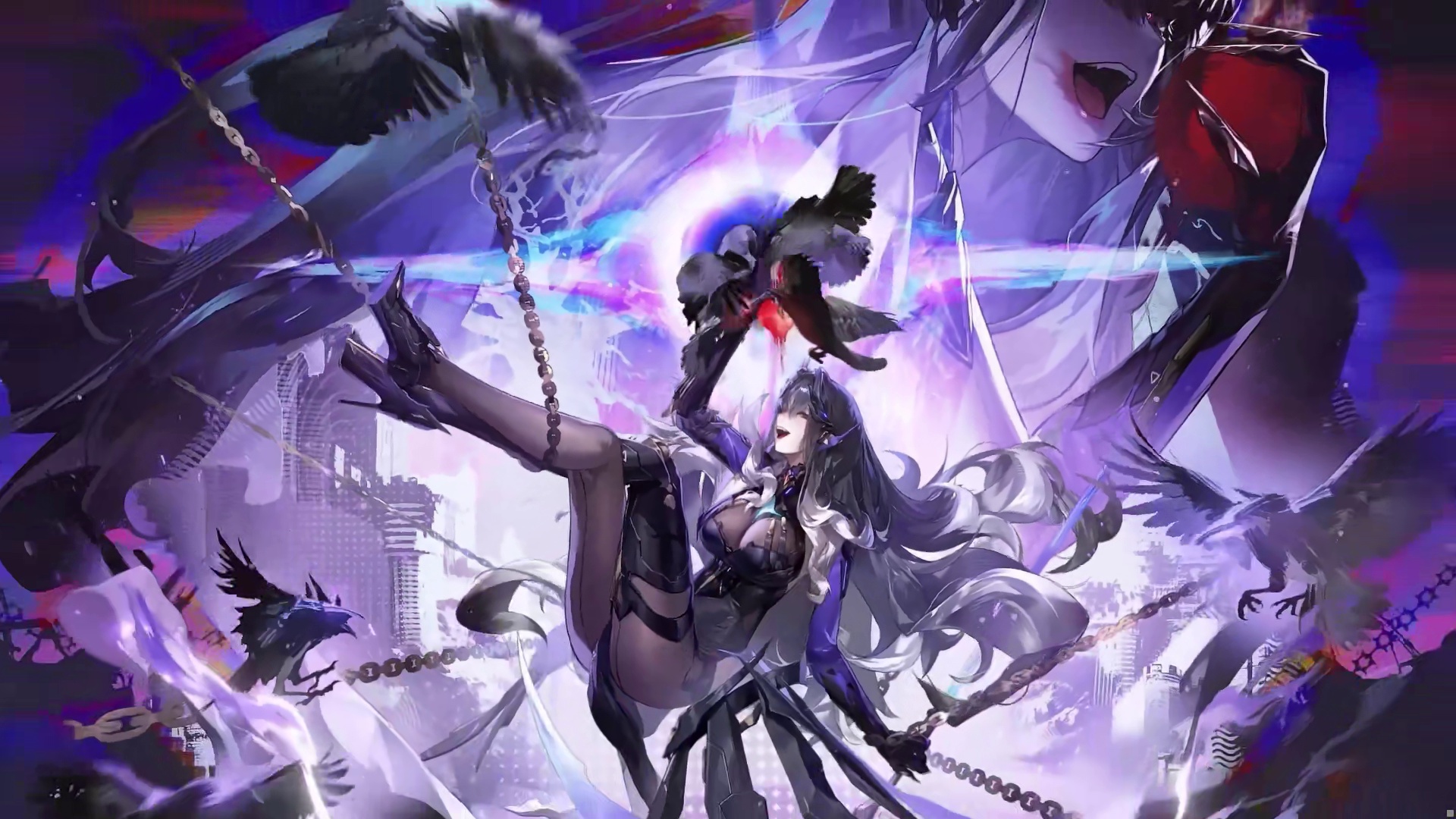 【战双帕弥什】「涅缇娅·亡歌」实机展示
“游荡的魂灵啊——我将赐予你们，终末的安息。”
——乌翎纷飞