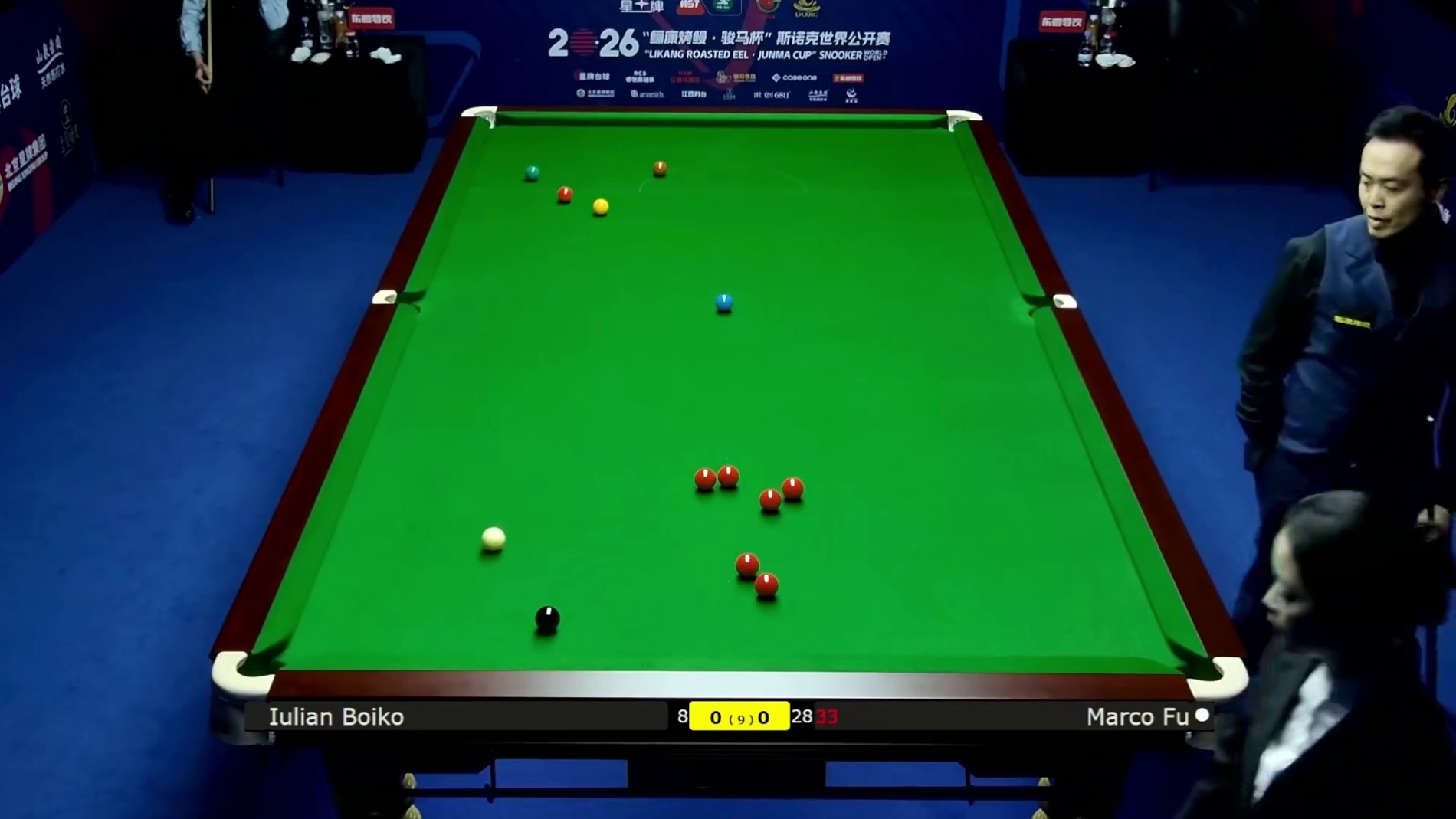 2026斯诺克世界公开赛：傅家俊vs博伊科