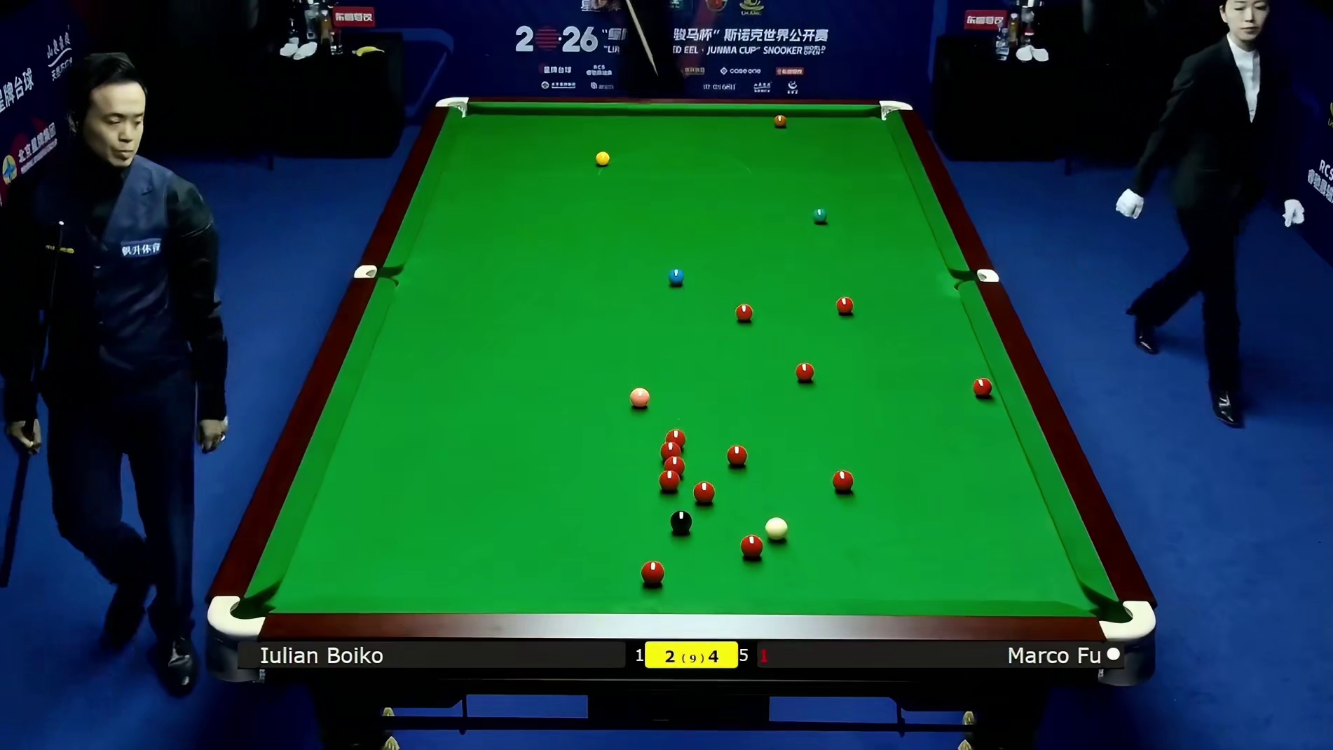 2026斯诺克世界公开赛：傅家俊vs伯伊科