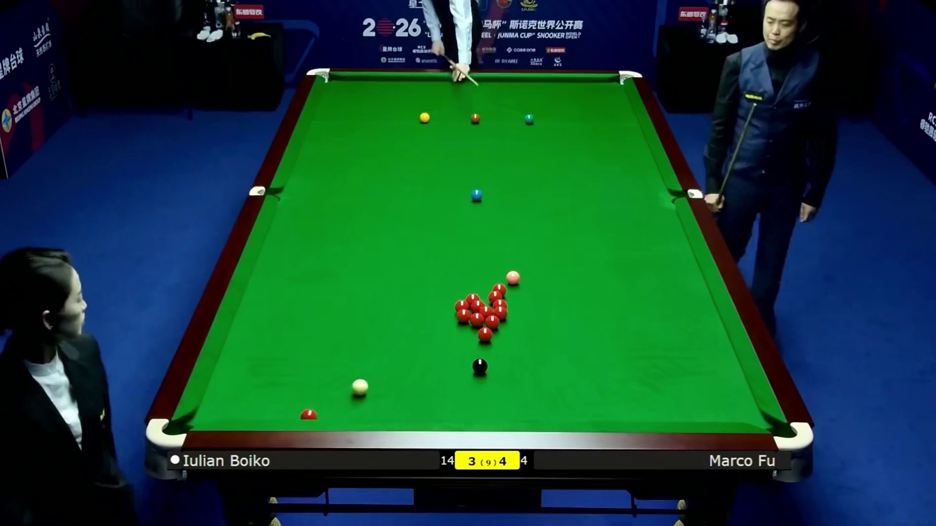 2026斯诺克世界公开赛：傅家俊vs伯伊科