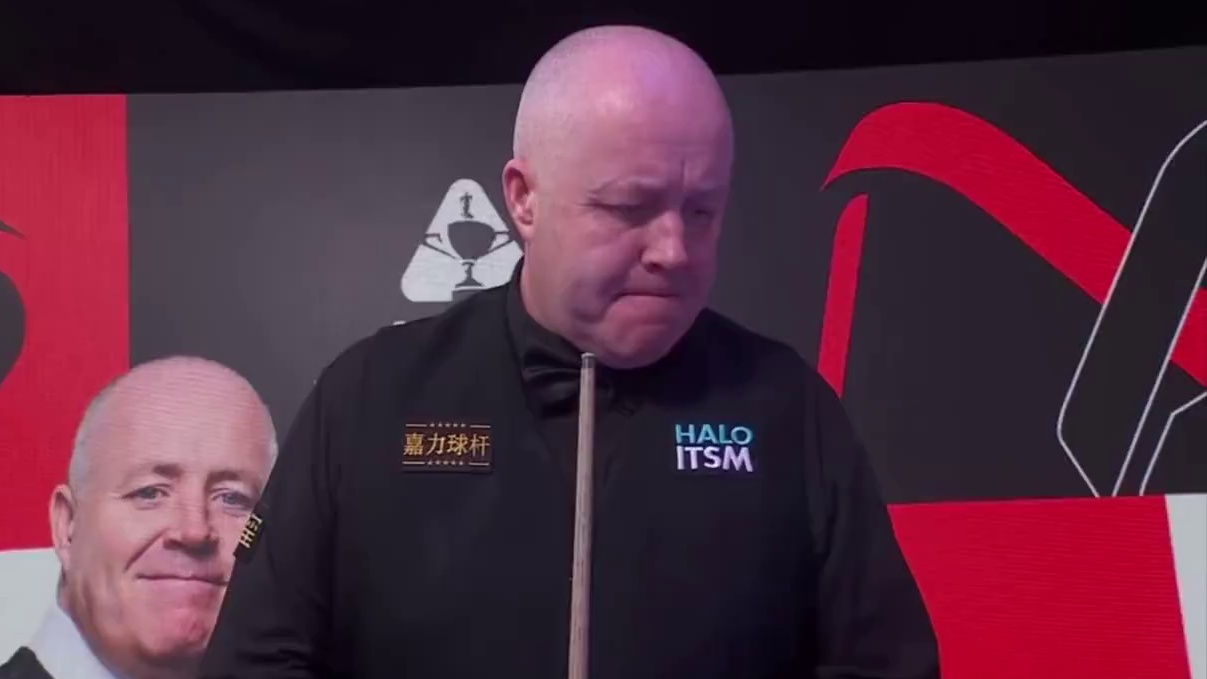 卫冕冠军希金斯止步64强！4:5决胜局不敌斯坦穆迪，赵心童夺冠形势一片大好啊