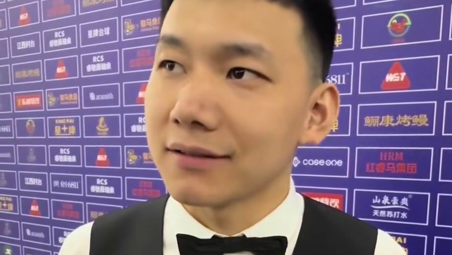龙泽煌不敌赵心童赛后 “有点杂念，最后一颗红球有点可惜”