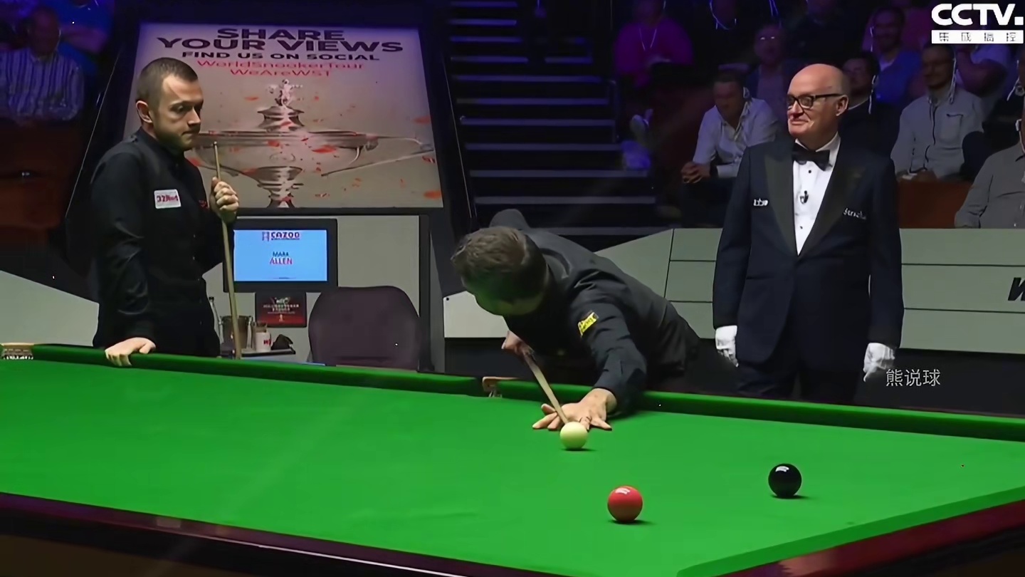 斯诺克免球名场面，马桂莲强行给自己免球。