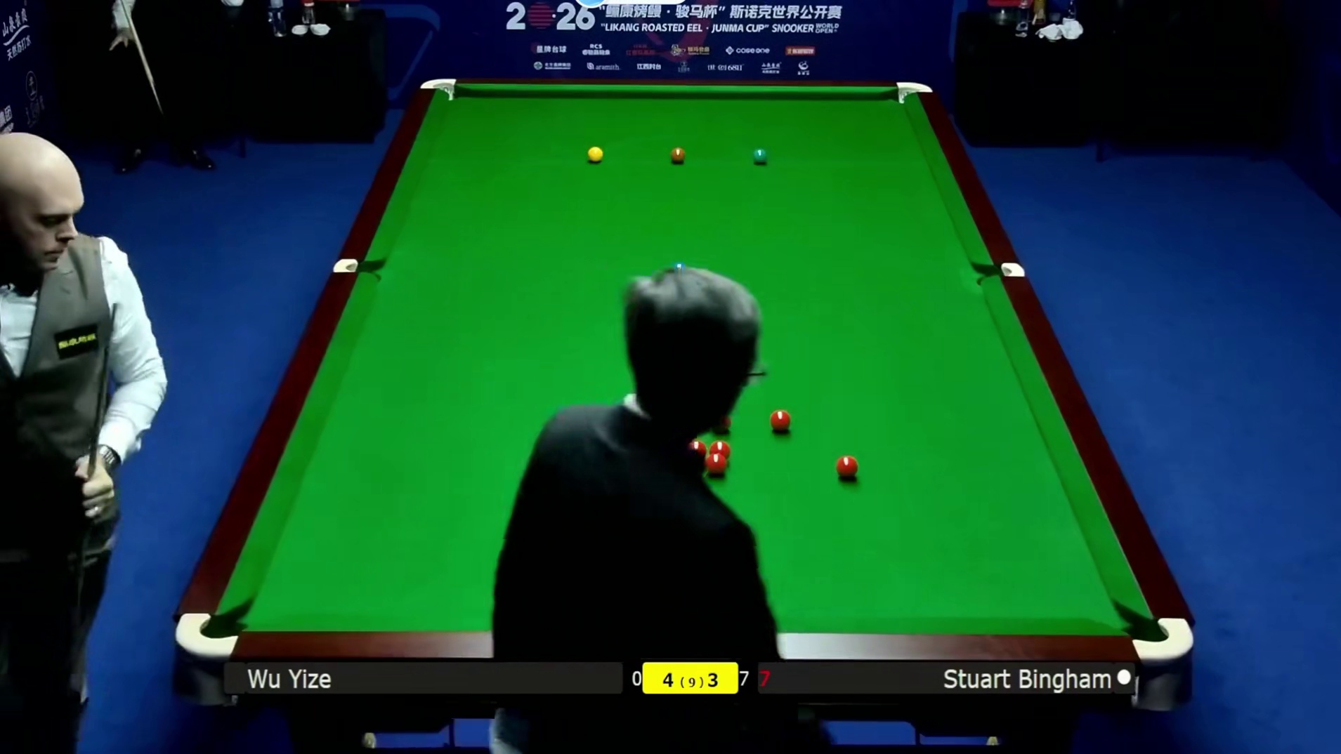 2026斯诺克世界公开赛；吴宜泽vs宾汉姆