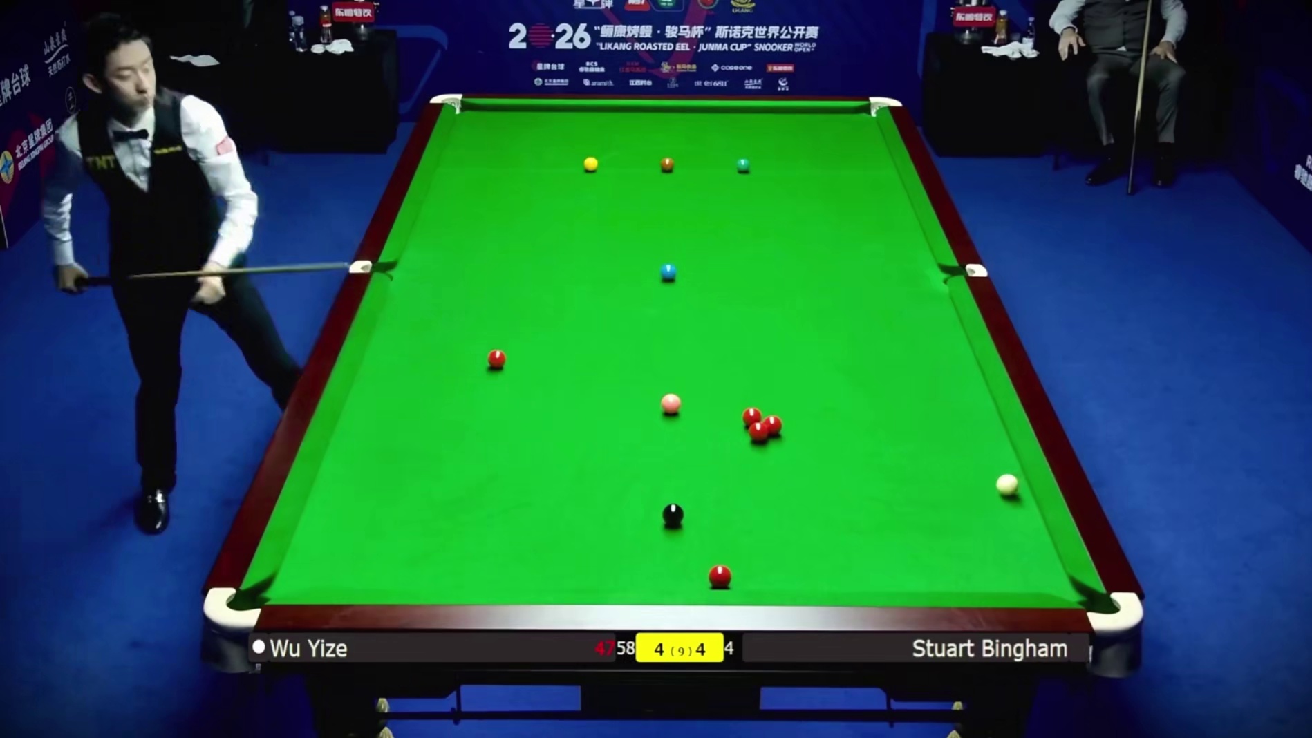 4-4超刺激决胜局！吴宜泽超级大心脏阻拦宾汉姆，丁俊晖仍在前16