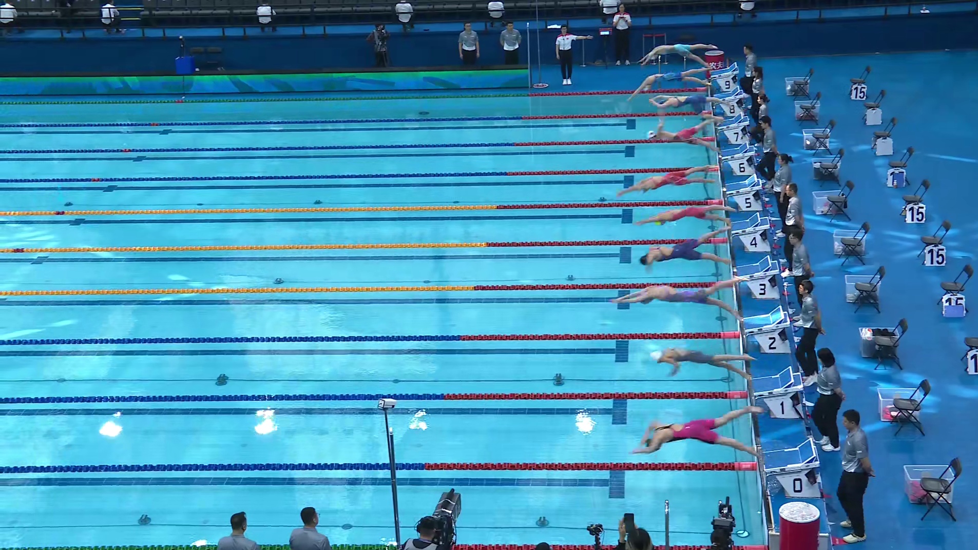 张雨霏 女子50米蛙泳预赛 中国游泳公开赛