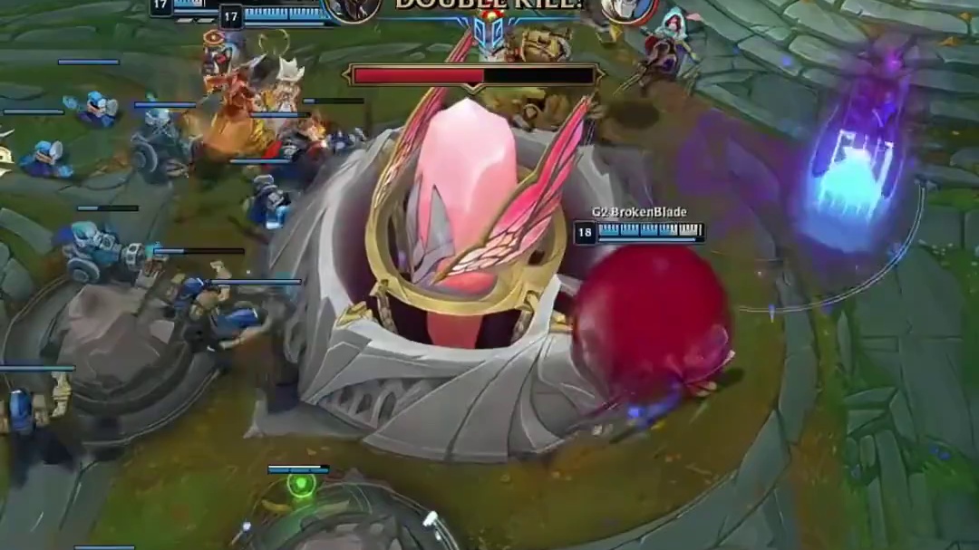 【 】
3月21日，2026全球先锋赛半决赛“大爆冷”。LCK一号种子GEN以0:3不敌LEC老牌强