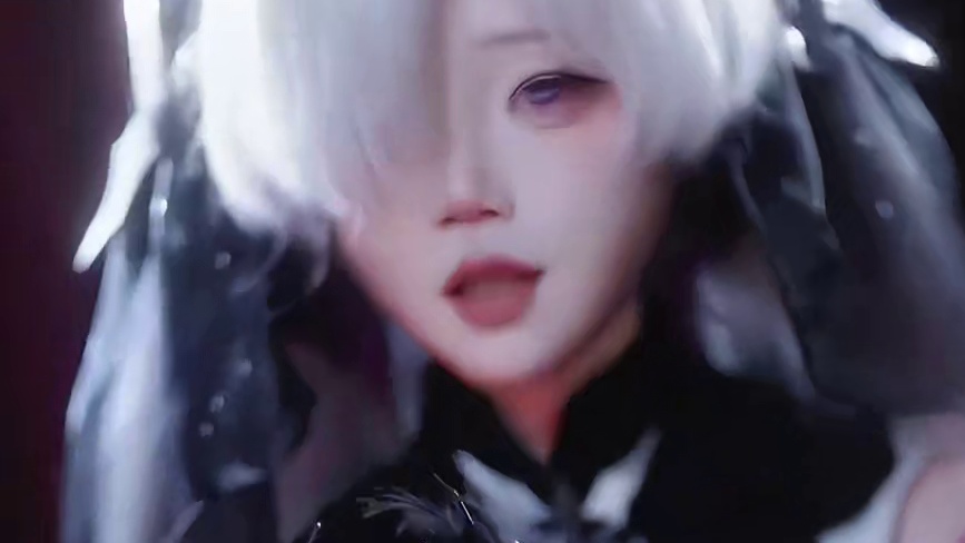 白毛双马尾我爱了