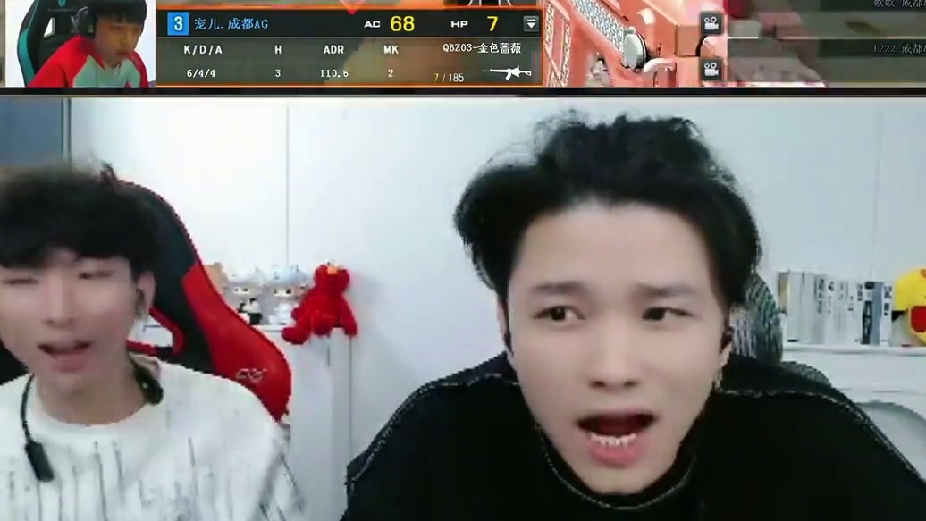 各大职业主播们看，上帝宠儿完成单人1V3残局，白鲨嗷嗷呐喊真厉害啊 #