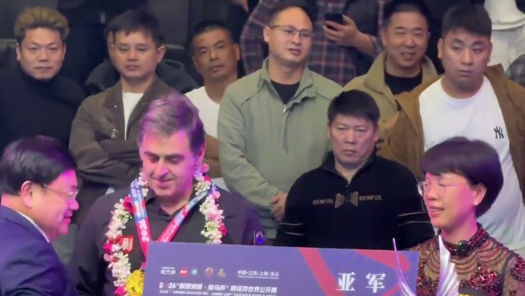 2026玉山斯诺克世界公开赛决赛，塔猜亚10:7战胜奥沙利文，夺得冠军！