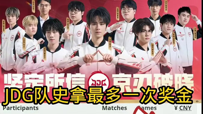 JDG队史拿过最多的一次奖金