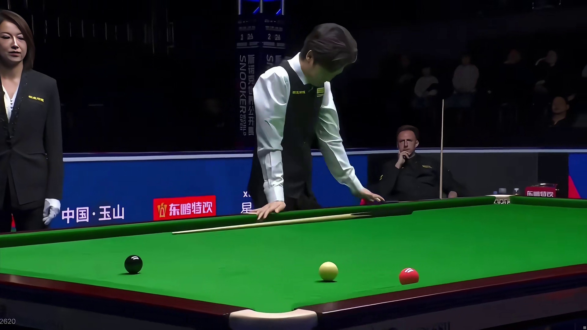 斯诺克 这比赛太刺激啦～～关键时刻塔猜亚老毛病又犯了，不过最后还是抓住机会拿下比赛！