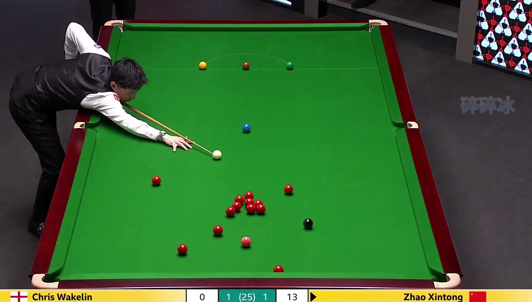 赵心童大战韦克林，长台上手、一杆毙命，球迷：真是一点活路不给