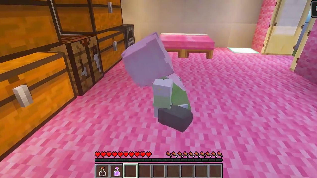 我的世界:用隐身药水整蛊朋友们