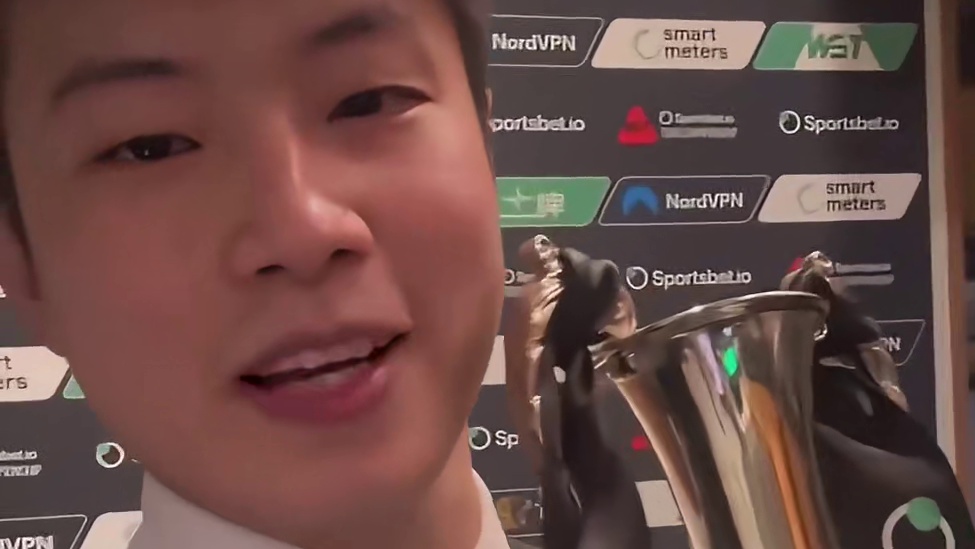 现任世界冠军赵心童在斯诺克顶级舞台上进一步巩固了自己“最强对手”的地位，他在Sportsbet.io
