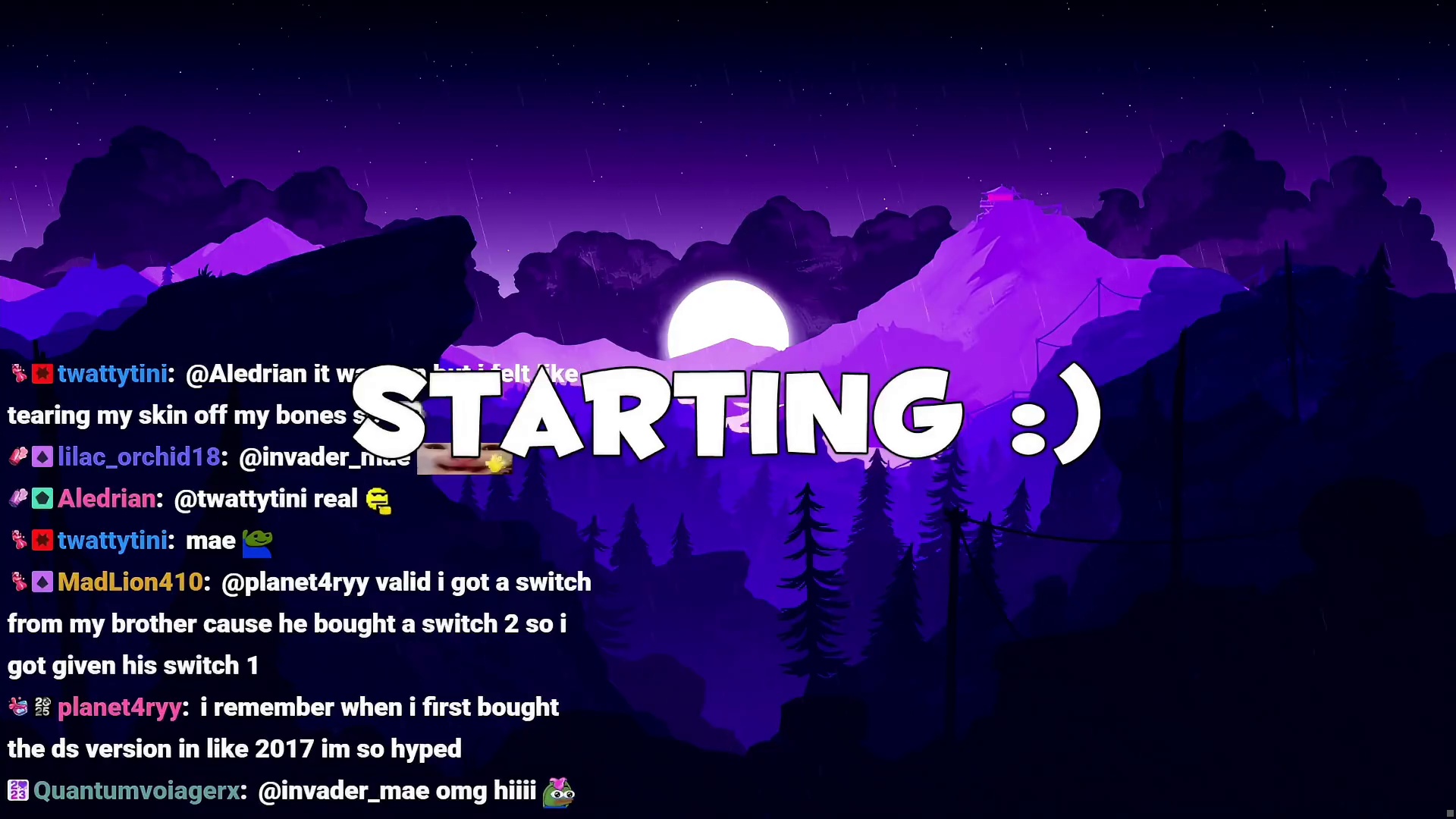 chill night. we be speedrunnin a roach game !BBL !AFK !video