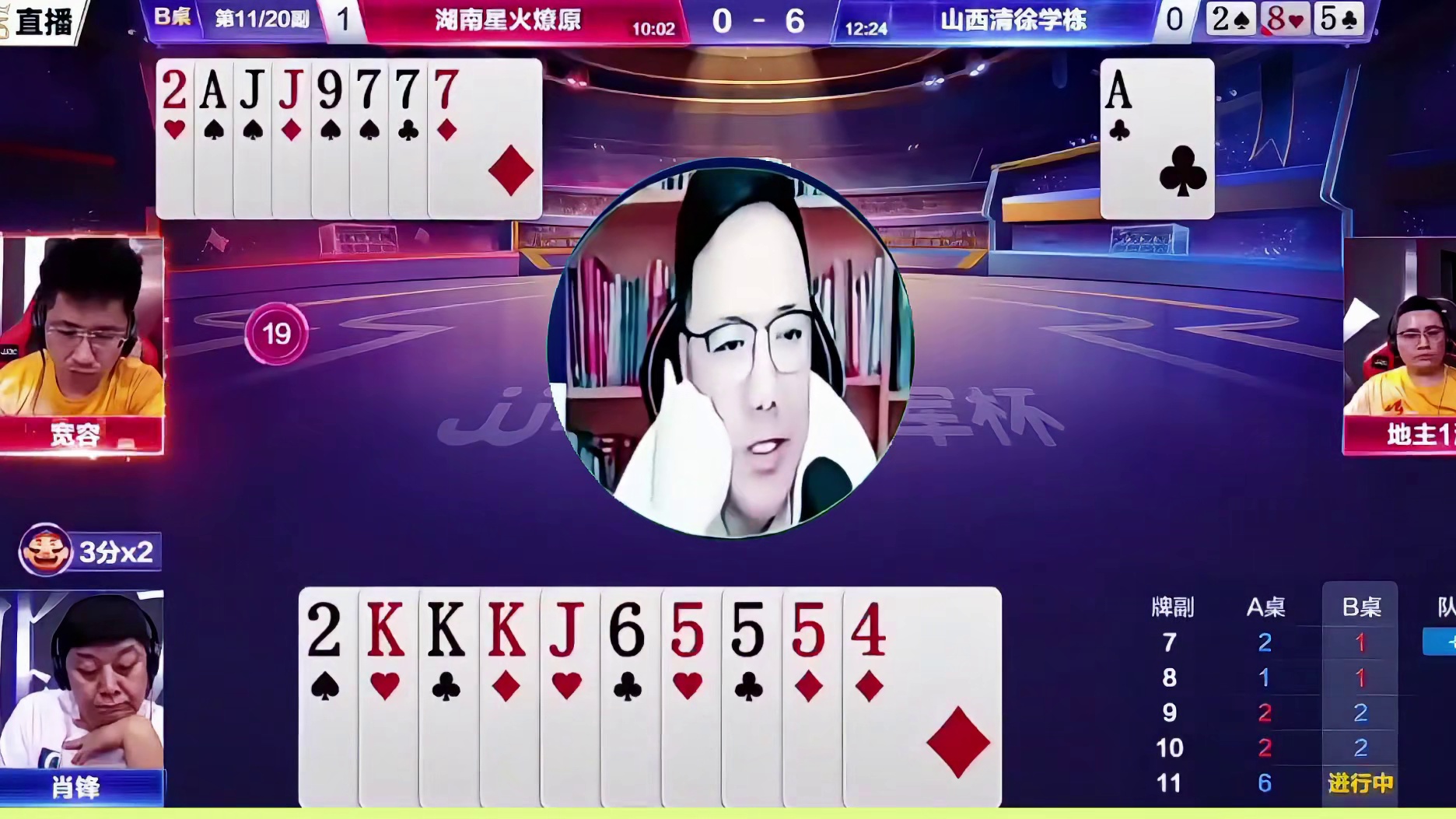 如果先出仁5回仁K再出对3