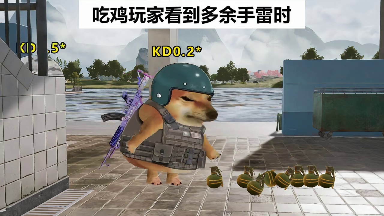 吃鸡玩家看到多余手雷时