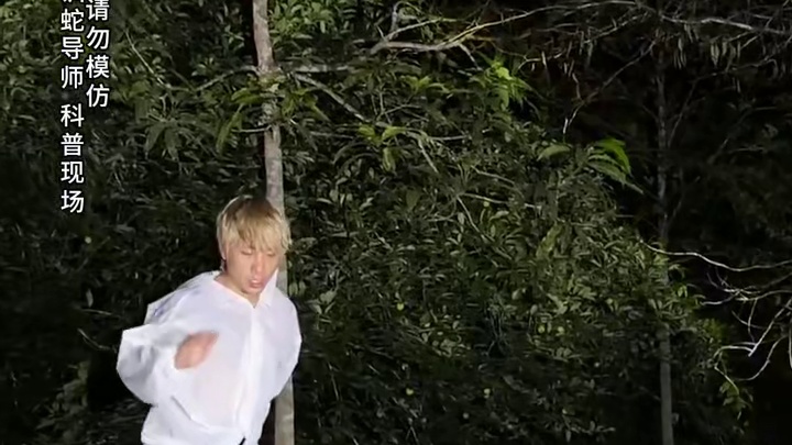 户外探索发现巨蟒