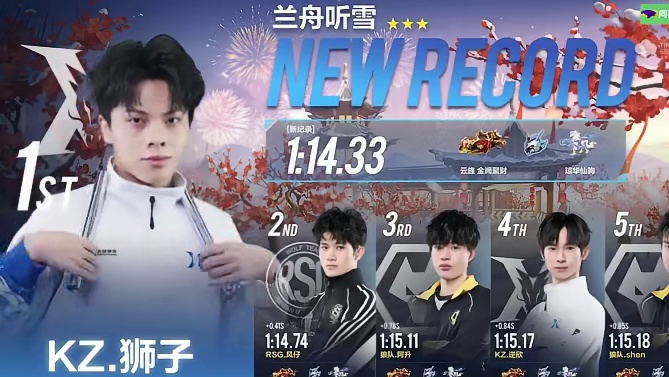 【2026S联赛春季赛第一赛段】第二周第四日第二场2v竞速赛
KZ vs 狼队
第五局：兰舟听雪 挺