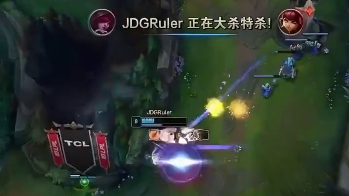 ruler 霞 超快反应 跟闪 完成越塔强杀