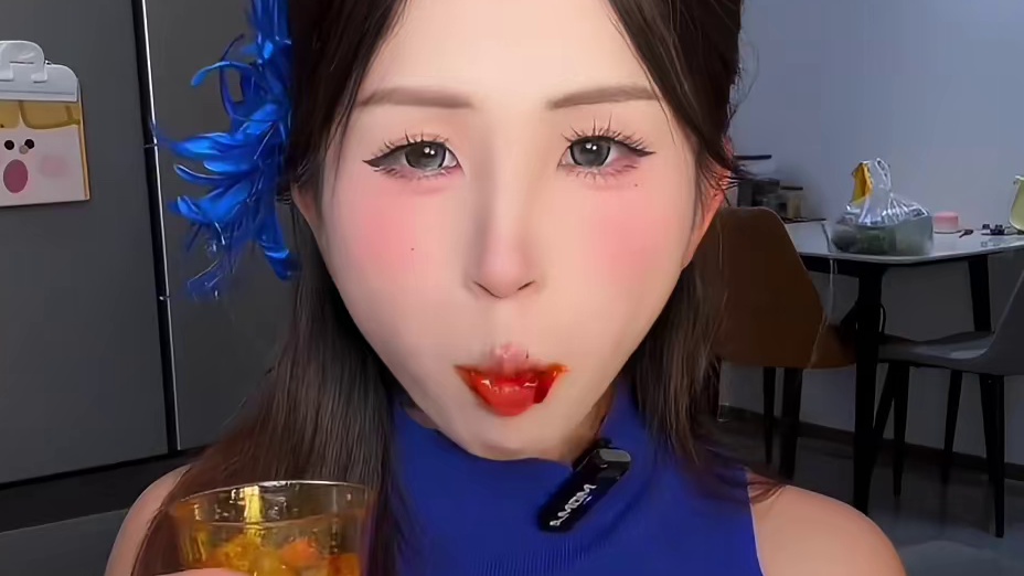 挑战用一口吃完爆辣九宫格
