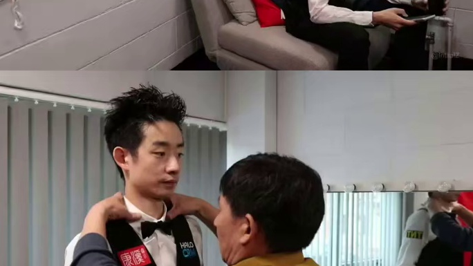吴宜泽决战墨菲，休息室五星红旗格外耀眼，2026斯诺克世锦赛，吴宜泽对战墨菲，暂领先墨菲