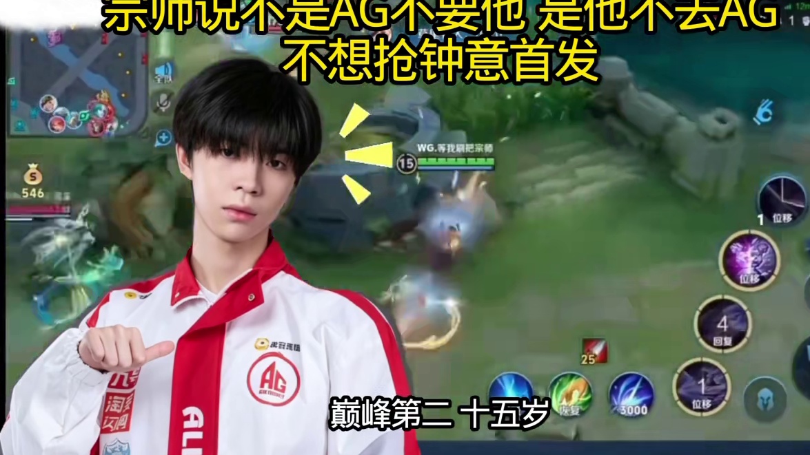 宗师:不是AG不要我 是我不想去AG