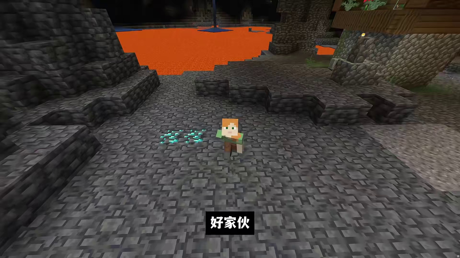 我的世界：生存种子推荐，推开门就像是进入了仙境，简直夯爆了！