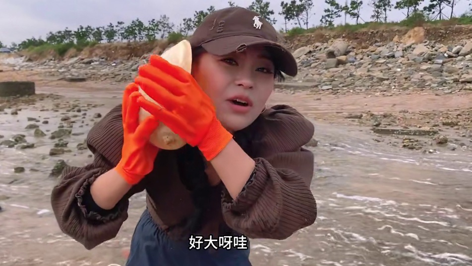 小章赶海勇追飞驰的海鳗！还在超大的螺壳下发现鲍鱼！太惊喜啦！ #