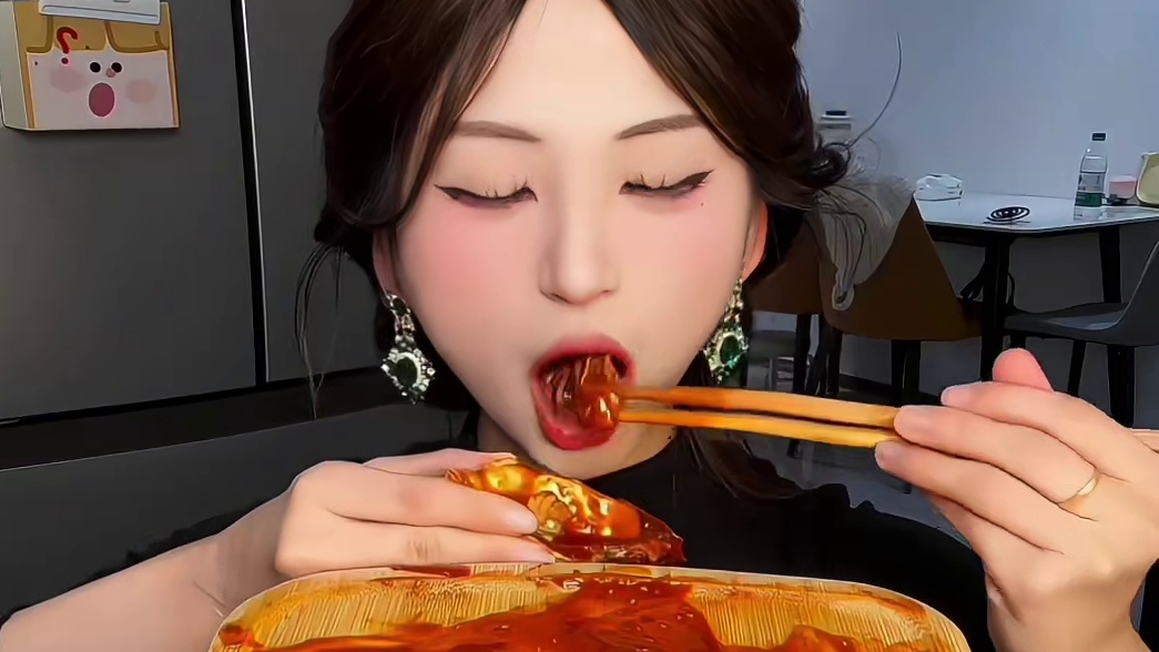 沉浸式吃海鲜拼盘