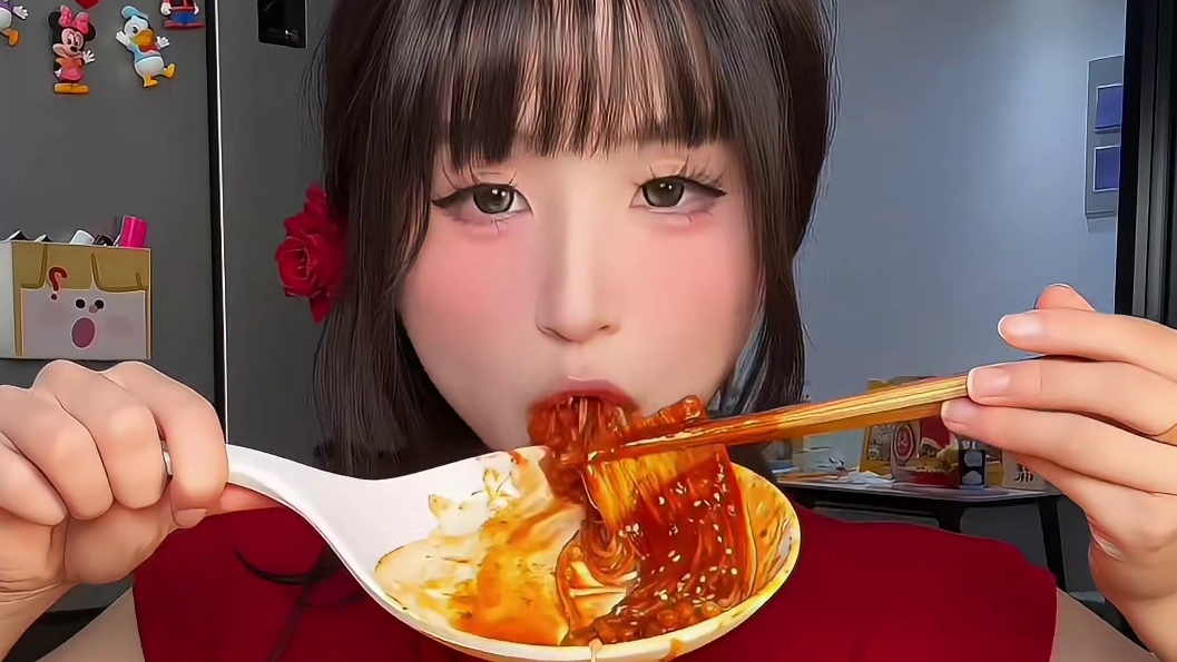 沉浸式吃火鸡面拼盘