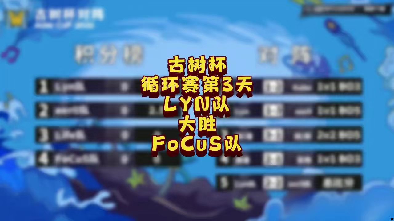 Lyn队大胜FoCuS队！ 5月18日古树杯魔兽争霸团队赛循环赛第3天战报，BM解说！