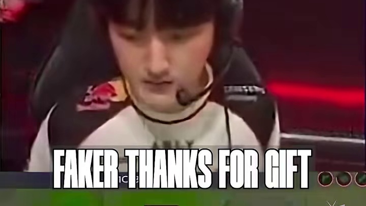 Faker感谢盲僧送来的礼物