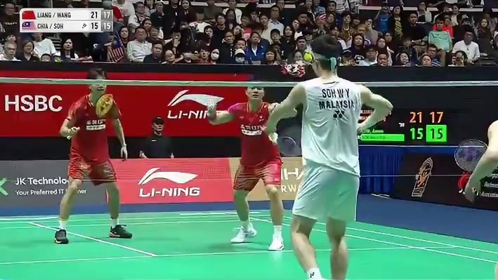梁伟铿/王昶火力拉满，2-0横扫姜珉赫/奇东柱晋级四强！ #
