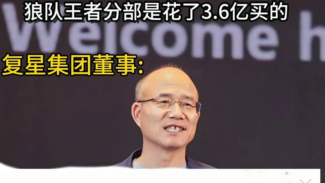 我去狼队王者分部花了3.6亿买的