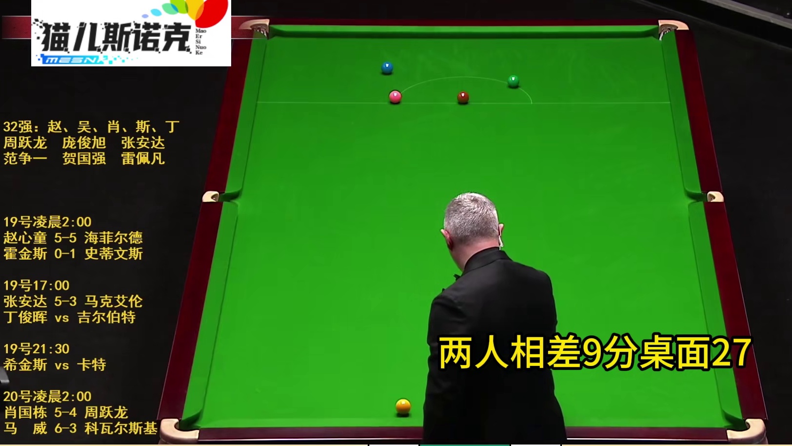 2026斯诺克世锦赛，赵心童vs海菲尔德，极限进攻，强势逆转