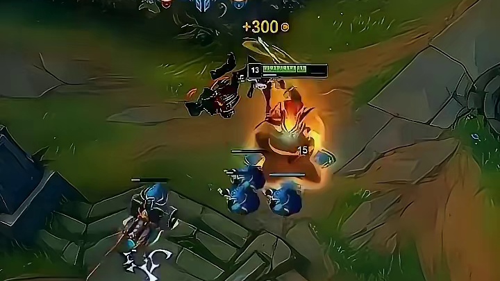 UZI亚索1v4全部击杀