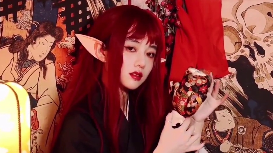 【阿毛酱】地狱里的神明少女｜是你在呼唤我吗｜酒吞童子灵感妆