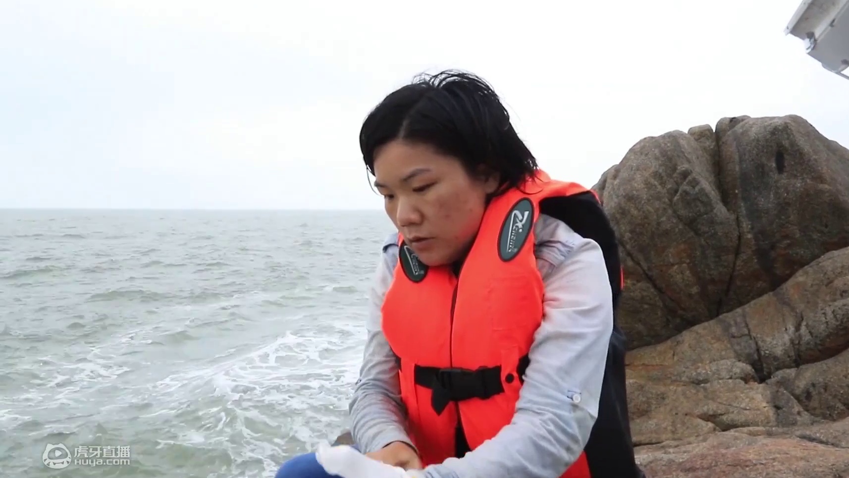 一般人不来的赶海胜地，翻过几座陡峭的礁石，找到紫菜泛滥的地方