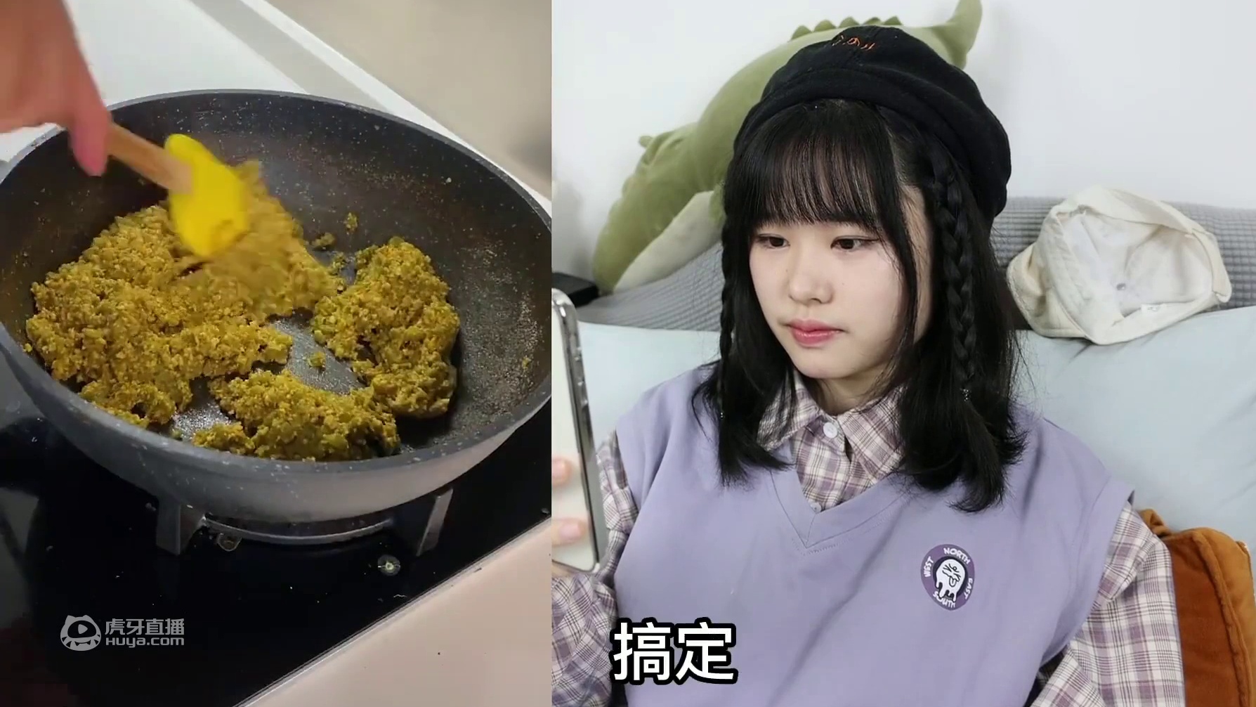 把青椒直接放火上烤黑，做成一盘炒饭，太香了